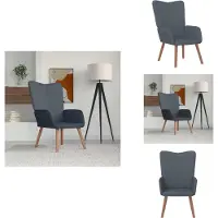 vidaXL Relaxsessel Dunkelgrau Samt - Sessel