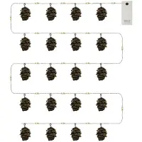 Sirius Lichterkette Molly 20 LED warmweiß 2 m innen batteriebetrieben braun