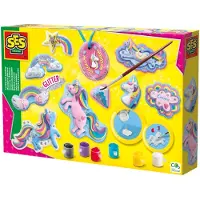 SES Creative 01359 Gips Gießen Einhörner Bastelset für Kinder, Guss-/Mal-Set für Kinder, 5 Jahr(e), Mehrfarbig