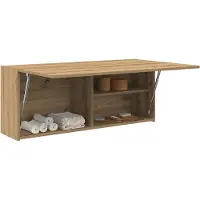 vidaXL Bad-Wandschrank Artisan-Eiche 100x25x40 cm Holzwerkstoff