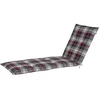 Livarno Sonnenliege Auflage Polster Komfort 190x60cm Liegenauflage rot