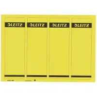 Leitz Rückenschilder kurz, PC-beschriftbar, Rückenbreite 80 mm, selbstklebend, 100 St., gelb