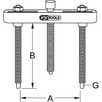 Ks Tools 605.0115, Stahl, Schwarz, Silber, 1 Stück(e)