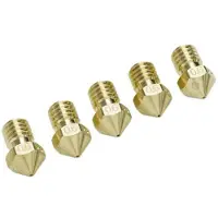 Ultimaker Makerbot og mange flere, pakke med nozzle 0,6 mm Passer til (3D printer): Ultimaker 2+, Ultimaker 2 Extended+ UM2+ Nozzle Pack 5x0.60mm 9526