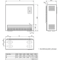 Vaillant VSU 700/5 EL Elektro-Speicherheizgerät mit elektrischem Laderegler