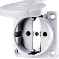 MENNEKES 11010, Typ F, 2P+E, Weiß, IP54, Universal, 230 V