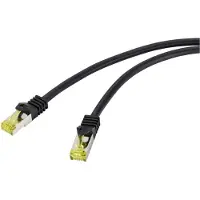 Renkforce RF-4995168 RJ45 Patchkabel CAT 6a (Rohkabel CAT 7) S/FTP 20.00 m Schwarz TPE-Mantel, Flexibel, Flammwidrig 1