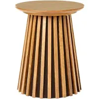 Ebuy24 Osaka Beistelltisch Eichenfurnier natur Ø 40 x 50 cm