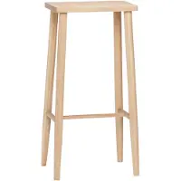 Hubsch Folk Barstool Nature - , Holz, Holz