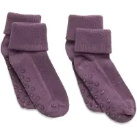 Minymo Socken - Rib - 2er-Pack - Noos - Flint - - 23/26 - Socken