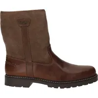 Rieker Winterstiefel "Fiber-Grip", Herren, Gr. 44, braun (cognac, hellbraun), Leder, Veloursleder, Schuhe Winterstiefel, Winterboots, -TEX, mit Innenreißverschluss, schmale Form