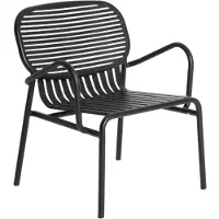 Petite Friture - Week-End Outdoor-Sessel, schwarz (RAL 9005)