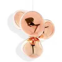 Tom Dixon Melt Chandelier Small LED-Pendelleuchte-Kupfer-mit LED (3000K)
