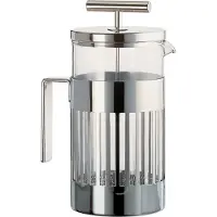 Alessi Cafetière Press 8-Kops Silber