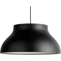 HAY PC Pendelleuchte L Soft Black alu - , PC L, dimmbar, Schwarz, für Wohnzimmer, Metall, Design