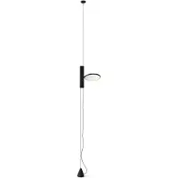 Flos OK LED-Pendelleuchte-Schwarz, mit LED (2700K), mit Kabel und Stecker, mit Berührungsdimmer