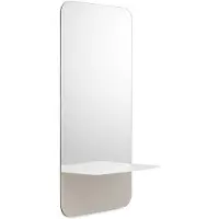 Normann Copenhagen - Horizon Spiegel Vertikal - 80x40 cm - Weiß