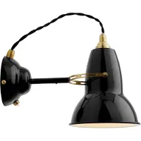 Anglepoise Original 1227 Brass Wandleuchte Jet Black - , Original 1227 Brass, dimmbar, Schwarz, für Wohnzimmer, Metall, Industrielles Design