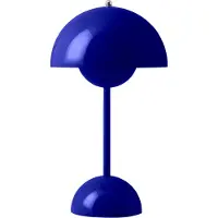 &tradition Flowerpot VP9 LED-Akku-Tischleuchte, kobaltblau - &TRADITION &Tradition, Flowerpot VP9, dimmbar, Blau, für Wohnzimmer, Kunststoff, Design