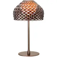 Flos Tatou T Tischleuchte Ochre Grey - , Tatou T, dimmbar, Braun / Rost, für Wohnzimmer, Metall, Design