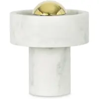Tom Dixon Stone Portable Tischleuchte Gold - , Stone, dimmbar, für Wohnzimmer, Marmor, Design