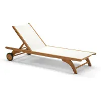 Skagerak Fritz Hansen - Columbus Sun Bed, Teak / weiß