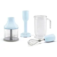 Smeg HBAC01PB, Befestigungsset, Edelstahl, 0,5 l, Edelstahl, S-förmig, Blau, Edelstahl, Transparent
