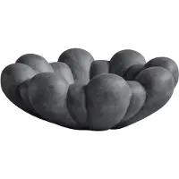 101 Copenhagen Bloom Dekoschale dunkelgrau, Ø44cm, Keramik - , Grau, Keramik