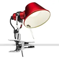 Artemide Tolomeo Micro Pinza Klemmleuchte Rot