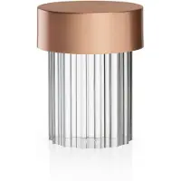 Flos Last Order Fluted Portable Tishleuchte kupfer - , Last Order, dimmbar, Kupfer, für Wohnzimmer, Glas, Design