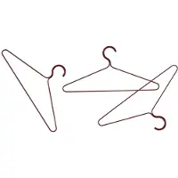 HAY - Farbige Kleiderbügel - 3er-Set (Weinrot)