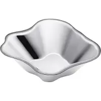Iittala Dekoschale Alvar Aalto Edelstahl 5 x 18 cm