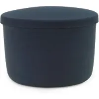 Normann Copenhagen Versteckter Stauraumhocker, stahlblau, klein
