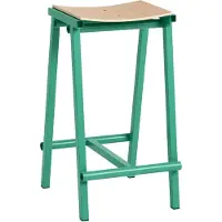HAY Taburete 8 Bar Stool Low Soft Jade - , Grün, für Esszimmer, Metall