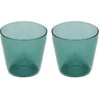 Nine - Milk Trinkglas, aqua (2er-Set)