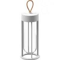 Flos In Vitro Unplugged 2700K White - , dimmbar, Weiß, für Wohnzimmer, Aluminium
