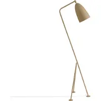 Gubi Gräshoppa Stehleuchte Olive Brown - , Gräshoppa, Braun / Rost, für Wohnzimmer, Metall, Design