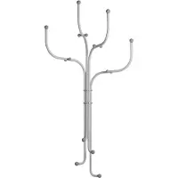 Fritz Hansen Coat Tree Wall Light Grey/Grey - , Grau, Metall