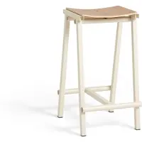 HAY Taburete 8 Bar Stool Low Eggshell - , Weiß, für Esszimmer, Metall