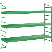 String Furniture Pocket modulares Regalsystem Grün/Grün