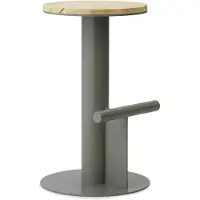 Normann Copenhagen Barhocker mit Stangenform, 65 cm, Kiefer/grau