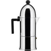 Alessi A9095/6 B, Mokka-Kanne, Aluminium, Aluminium, 100 mm, 285 mm