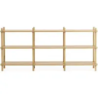 Normann Copenhagen Jam Bücherregal 8 Pfosten Eiche/Grau
