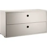 String - Schrankmodul mit Schubladen 78 x 30 cm, beige