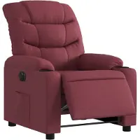 vidaXL Relaxsessel Elektrisch Weinrot Stoff