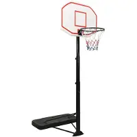 vidaXL Basketballständer Weiß 258-363 cm Polyethylen