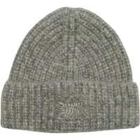 Superdry für Damen. W9010164A Graue Rippenstrickmütze (OSFA), Lässig, Nylon