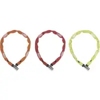 ABUS Kettenschloss 1500 Web – Fahrradschloss aus Spezialstahl – 4 mm dicke Rundkette - -Sicherheitslevel 3 – 110 cm – Zufallsfarbe