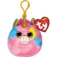 TY Fantasia Unicorn Squishy Clip 9cm
