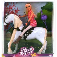 Basic Fleur Puppe mit Pferd Set